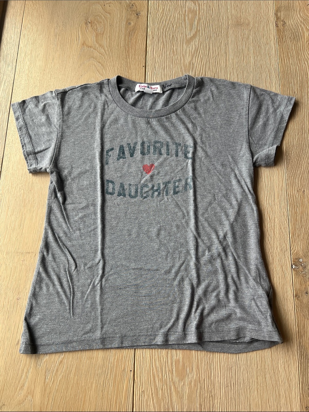Sub_Urban Riot Gray "Favorite Daughter" Tee with Red Heart